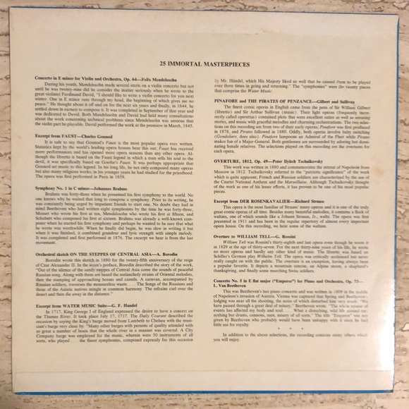 Various Artists 25 Immortal Masterpieces Vinyl Lp - Picture 6 of 9